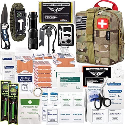 EVERLIT 250 Pcs Survival First Aid Kit - color: Camo