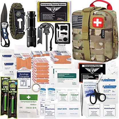 EVERLIT 250 Pcs Survival First Aid Kit - color: Camo