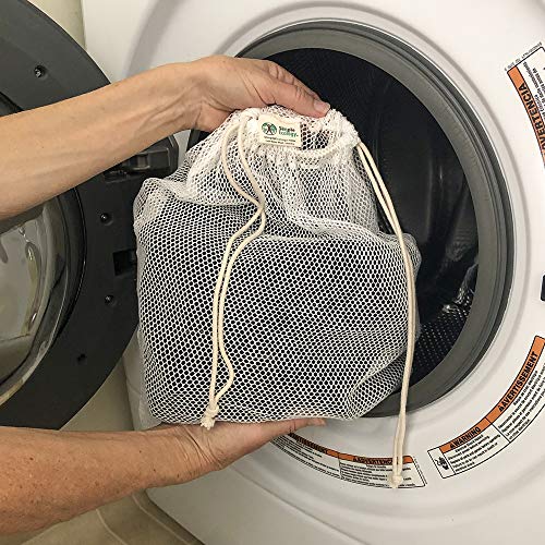 Simple Ecology Organic Cotton Mesh Laundry Bag – X-Large 2-Pack | Protects Sweaters, Jackets & Hoodies • GOTS Certified • Microplastics-Free - size: X-Large 2-pack