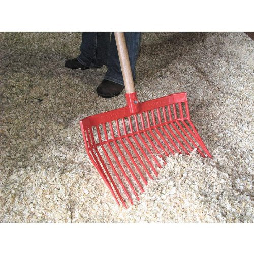 FarmTek DuraFork Manure Fork – 52" Handle, Heavy-Duty Polycarbonate