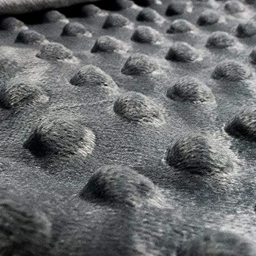 ALANSMA Reversible Weighted Blanket for All Season, Luxury Velvet, Warm and Cool, Adult Kids 5Lb Weighted Blanket, Enjoy Sleeping Anywhere(Grey,36"x48" 5lbs) - color: Grey, size: 36''x48'' 5lbs