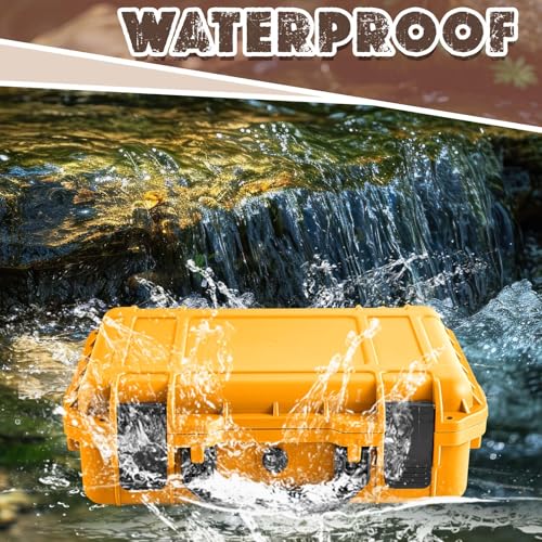 Relaxweex 8.5 x 6.5 x 3.7 Inch Hard Case, Grid Shell, Yellow - color: Yellow, size: 8.5 x 6.5 x 3.7 Inch, style: Grid Shell