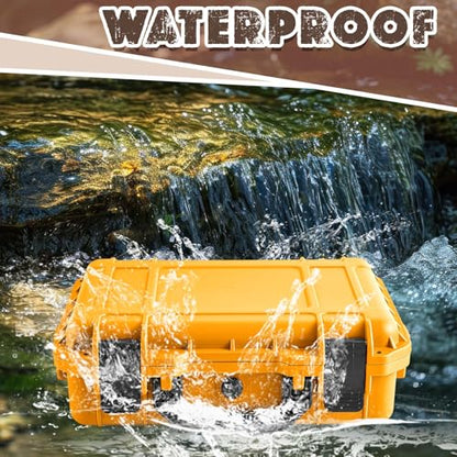 Relaxweex 8.5 x 6.5 x 3.7 Inch Hard Case, Grid Shell, Yellow - color: Yellow, size: 8.5 x 6.5 x 3.7 Inch, style: Grid Shell