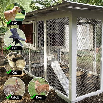 Amagabeli Chicken Wire Fencing 36inchx50ft Hexagonal Poultry Netting Galvanized Mesh Fence Chicken Netting Rabbits Pets Dog Cat Vegetable Garden fencing Barrier - size: 1" 36"x50'