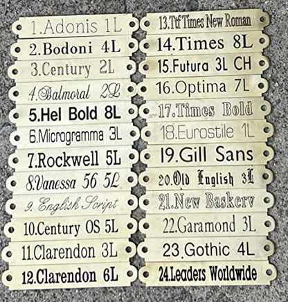 Leaders Engraved Deluxe Halter/Stable Brass Plate Name Plate - style: Name Plate with 1/2" and 3/8" Hardware