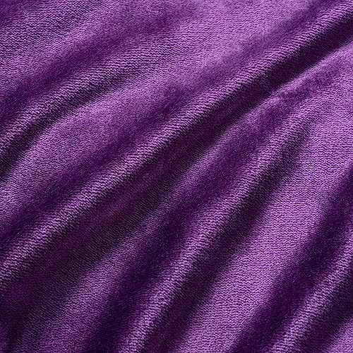 Berkshire Blanket Classic VelvetLoft® Solid Bed Blanket Queen Size,Lightweight Soft Fuzzy Plush Blanket for Bed and Couch,Eggplant Purple,90x90 Inches - color: Eggplant, size: Full/Queen