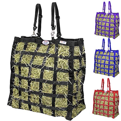 Derby Originals Easy Feeder Horse Hay Bag with Super Tough Bottom and 1 Year Warranty - color: Black