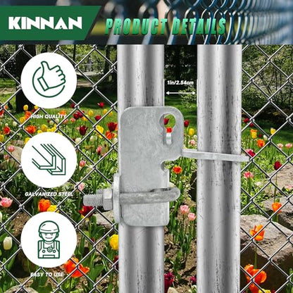 1-3/8" Kennel Gate Latch,KINNAN Butterfly Gate latches,Chain Link Fence Gate Latch Lock for Dog Kennels with Padlock Hole,Kennel Panels from 1-3/8'' to 1-3/8" Kennel Gate Frame 2 PCS - size: 1-3/8 2Pcs