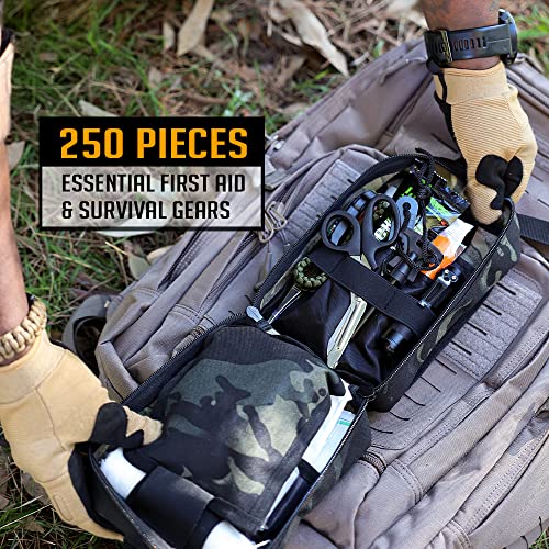 EVERLIT 250 Pcs Survival First Aid Kit - color: Camo