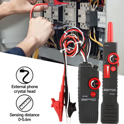 Underground Wire Locator, Wire Tracer with Earphone, Anti-Interference Buried Wire Locator Cable Tester for Locating Breakage Cables & Wires Dog Fence Cables | Locate Wires 6.5 Ft Deep