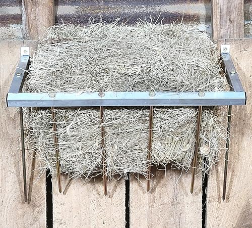 24 Inch Wall Mounted Sheep & Goat Two Flake Hay Feeder USA Texas Made Quality Aluminum