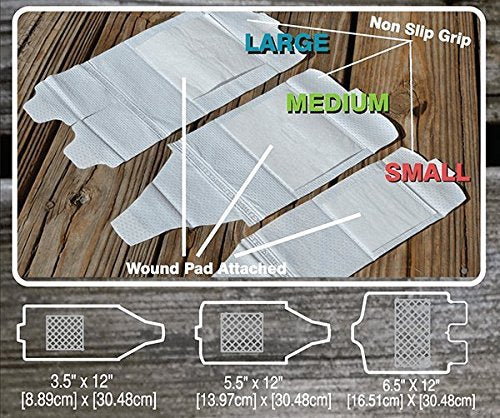 Equine BandaFlex Non-Adhesive, Disposable, Washable and Reusable Bandages (Medium) - size: Medium