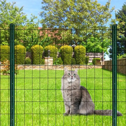 Black PVC Coated Welded Wire Mesh Garden Economy Fence 36 Inch x 50 Foot-3 Inch x 2 Inch 16GA - color: Black, size: 36"x50\'-3"x2" 16GA