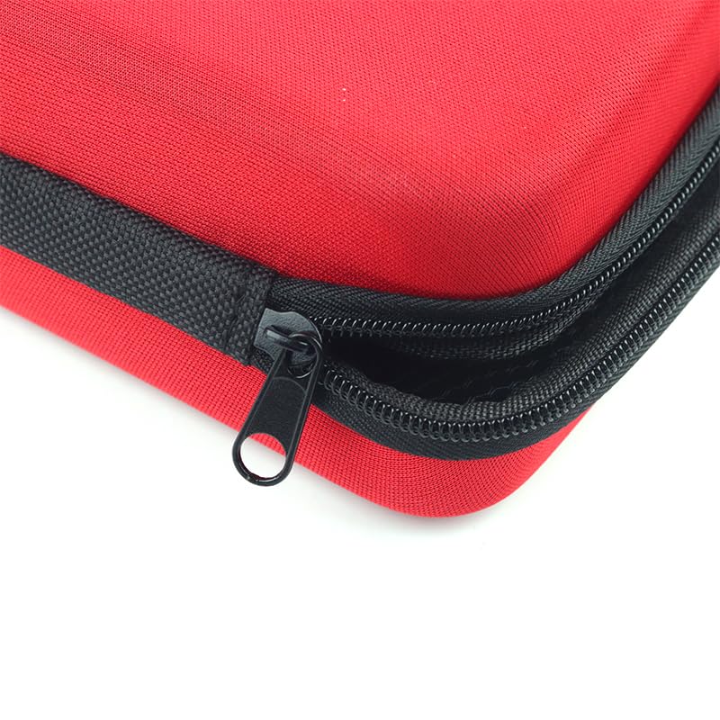 First Aid Hard Case Empty First Aid Hard Emergency Case Bags EVA Red Medical Bag for Home Health Office Car Camping Outdoors First Responder (Red W) - color: Red W