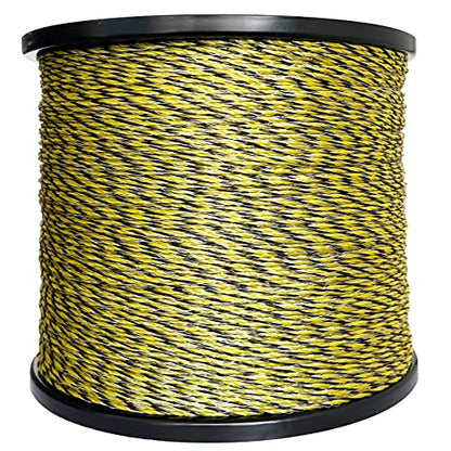 Upgraded Electric Fence Polywire 3366 Feet 1026 Meters, 6 Stainless Steel Strands for Reliable Conductivity and Rust Resistance, Portable Electric Fencing,UV, Rust Resistant - size: 3366 Feet/1026 Meters