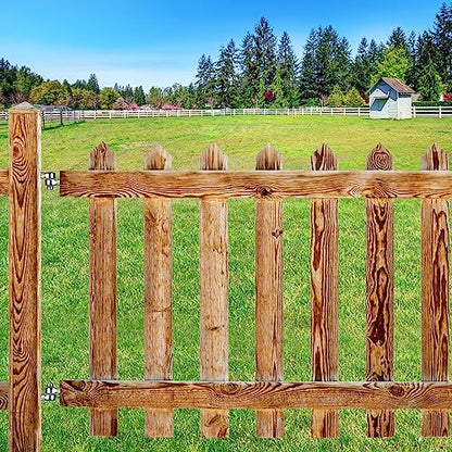 Insaga Cast 304 Stainless Steel Gate Hinges Heavy Duty, 4Pair Heavy Duty Gate Hinge, M16 Wood Gate Hinge, Partial Thread Hook and Eye Hinges, Gate Hinges for Wooden Gates Fences - color: M16 Hook and Eye Hinge-4Pair