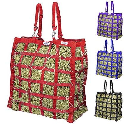 Derby Originals Easy Feeder Horse Hay Bag with Super Tough Bottom and 1 Year Warranty, red, 3"x3.5" - color: Red