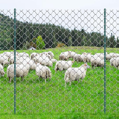 VEVOR Fence Post 7 ft 10 Pack U-Channel Metal Fence Stakes Green - size: 7 Feet 10 Pack