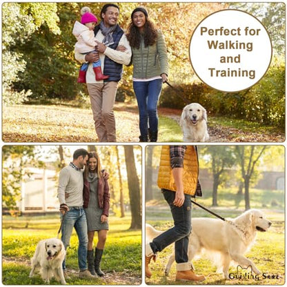 Guiding Star Heavy Duty Leather Dog Training Leash 6ft x 3/4 inch | Strong Handmade Braided Genuine Leather Training Leashes for Large Medium Small Dogs, 6 Foot Long Pet Lead Brown - color: Brown, size: 6ft x 3/4 inch