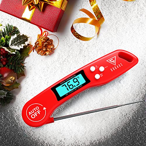 DOQAUS Digital Meat Thermometer, Instant Read Food Thermometer for Cooking - color: Light Red, size: 1 Pack (4.6 Inches Probe)