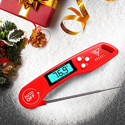 DOQAUS Digital Meat Thermometer, Instant Read Food Thermometer for Cooking - color: Light Red, size: 1 Pack (4.6 Inches Probe)