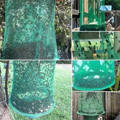 4 Ranch Fly Traps Outdoor Hanging, Reusable Stable Horse Fly Catcher Cage - size: 4 pack1