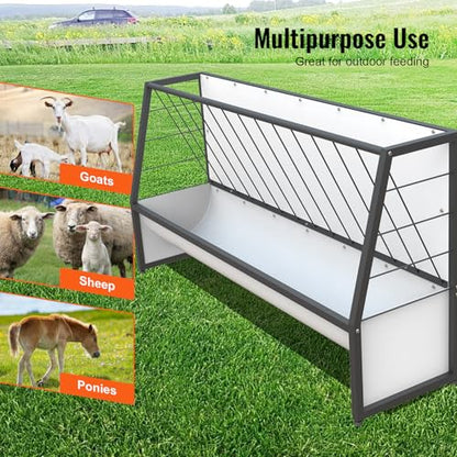 5 Ft Pasture Hay Feeder 57 Gallon