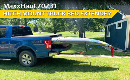 MaxxHaul 70231 Hitch Mount Pick Up Truck Bed Extender For Ladder, Rack, Canoe, Kayak, Long Pipes and Lumber) , Black , 37 x 19 x 3 inches - size: 37 x 19 x 3 inches