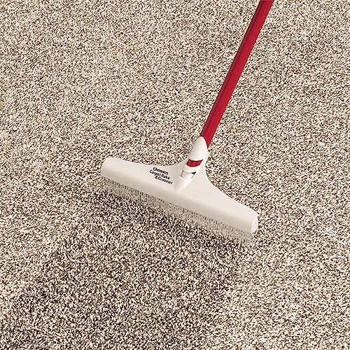 ROBERTS 12" Carpet Rake and Groomer with 51" Handle