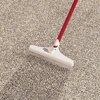 ROBERTS 12" Carpet Rake and Groomer with 51" Handle