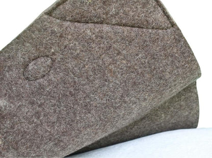 CHALLENGER Horse Saddle PAD Western Contoured Wool Felt Moisture Wicking Saddle Pad 39177 - color: Grey