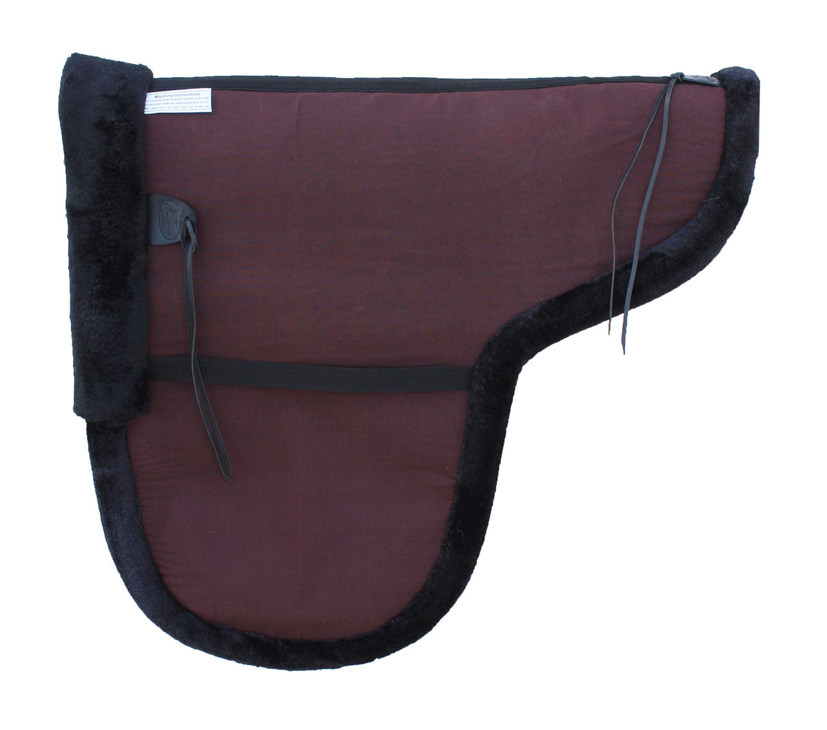 CHALLENGER Australian Horse Wool Felt Premium Shaped Trail Rider Comfort Pad Black 109SP565 - color: Brown