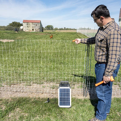 Premier 1 SolarStop™ 80 Fence Energizer – 0.8J, 10W Solar Panel