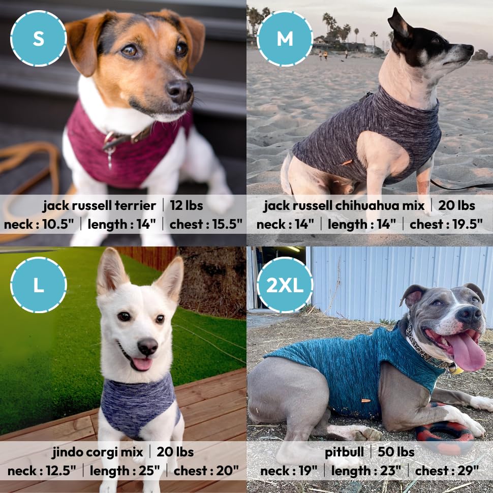 Gooby Zip-Up Fleece Dog Sweater, Gray Wash, Small - color: Gray Wash, size: Small chest (~13.5")