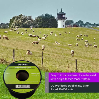 1.6mm 328ft Electric Fence Double Insulated Wire Underground - size: 100meters/328ft, style: 1.6mm