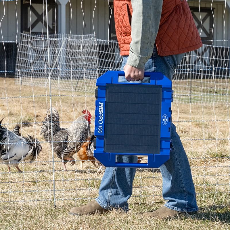 Premier 1 PRS Pro 100 Solar Fence Energizer - 1.0 Joule Output (Blue) - color: Blue