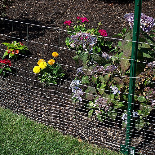 YARDGARD 2 in. x 4 in. Mesh Welded Wire Fence Roll, 72 in. x 50 ft., 14-Gauge Galvanized Steel Fence for Animal Enclosures, Garden Protection and Property Fencing, Rabbit Control an Utility Fence - size: 72 in. x 50 ft. x 14 ga.