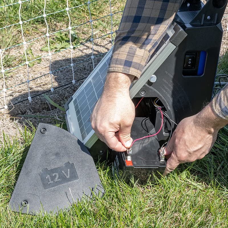 Premier 1 SolarStop™ 80 Fence Energizer – 0.8J, 10W Solar Panel