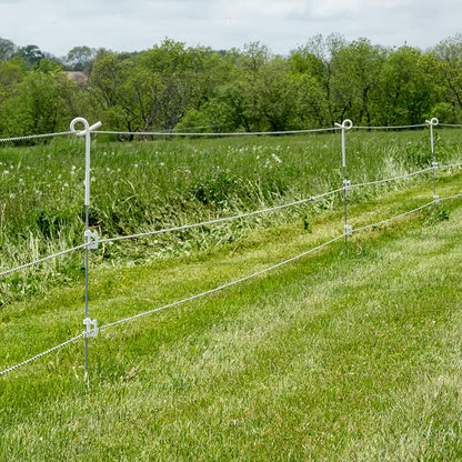 Strainrite® Goldfoot Springsteel Pigtail Electric Fence Post, 33"- 5 Pack